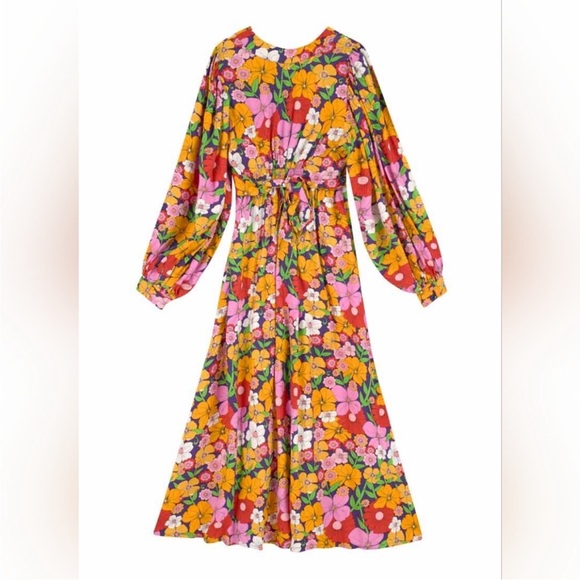 Dawn O’Porter X Joanie - Sazerac Vintage Floral Print Midaxi Dress - Picture 4 of 10